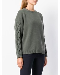 Женский серый вязаный свитер от Peserico