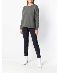 Женский серый вязаный свитер от Peserico