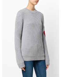 Женский серый вязаный свитер от Mr & Mrs Italy