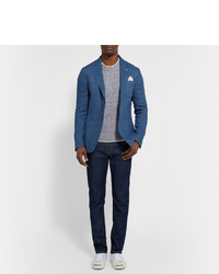 Мужской серый вязаный свитер от Gant