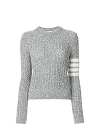 Женский серый вязаный свитер от Thom Browne