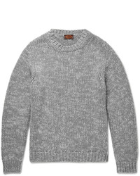 Мужской серый вязаный свитер от Tod's