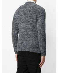 Мужской серый вязаный свитер от Loveless