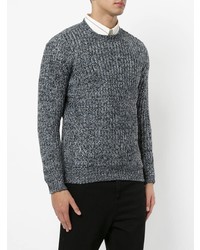 Мужской серый вязаный свитер от Loveless