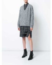 Женский серый вязаный свитер от Vince