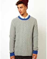 Мужской серый вязаный свитер от Wesc