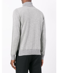 Мужской серый вязаный свитшот от Maison Margiela