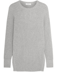 Серый вязаный свободный свитер от Equipment