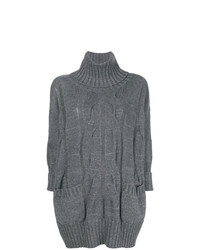 Серый вязаный свободный свитер от Lorena Antoniazzi