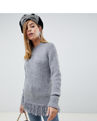 Серый вязаный свободный свитер от Vero Moda Petite