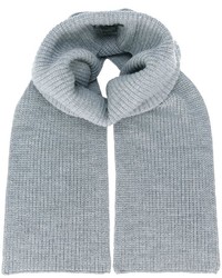 Женский серый вязаный шарф от Barbara Bui