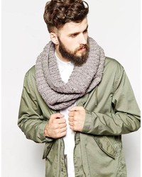 Мужской серый вязаный шарф от Asos