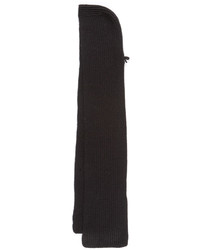 Женский серый вязаный шарф от Kate Spade