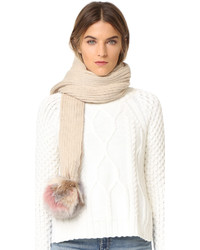 Женский серый вязаный шарф от Jocelyn