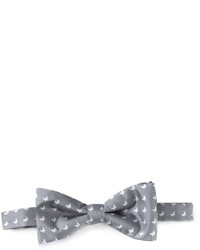 Серый галстук-бабочка с принтом