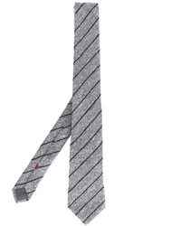 Мужской серый галстук в вертикальную полоску от Brunello Cucinelli