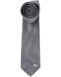 Мужской серый галстук в горошек от Burberry