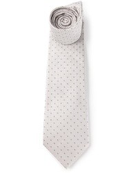 Мужской серый галстук в горошек от Fendi