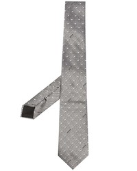 Мужской серый галстук в горошек от Moschino