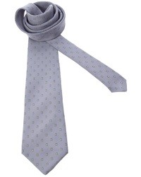 Мужской серый галстук в горошек от Pierre Cardin