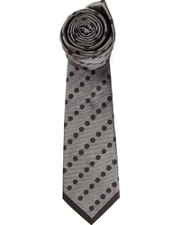 Мужской серый галстук в горошек от Valentino