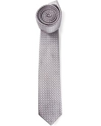 Мужской серый галстук в клетку от Lanvin