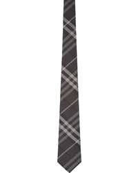 Мужской серый галстук в шотландскую клетку от Burberry