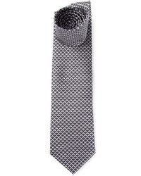 Мужской серый галстук с принтом от Brioni