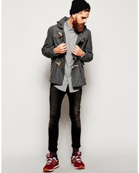 Мужской серый дафлкот от Gloverall