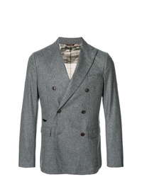 Мужской серый двубортный пиджак от Al Duca D’Aosta 1902