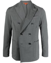 Мужской серый двубортный пиджак от Barena