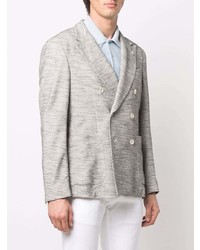 Мужской серый двубортный пиджак от Manuel Ritz
