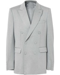 Мужской серый двубортный пиджак от Burberry