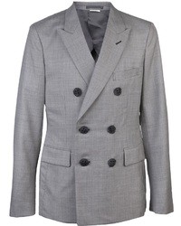 Мужской серый двубортный пиджак от Comme des Garcons