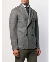Мужской серый двубортный пиджак от Barena
