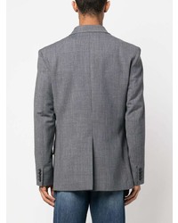 Мужской серый двубортный пиджак от Valentino