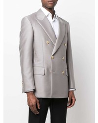 Мужской серый двубортный пиджак от Tom Ford