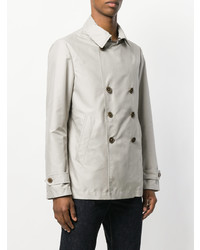 Мужской серый двубортный пиджак от Fay