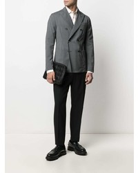 Мужской серый двубортный пиджак от Barena