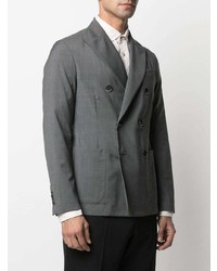 Мужской серый двубортный пиджак от Barena
