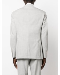 Мужской серый двубортный пиджак от Brunello Cucinelli