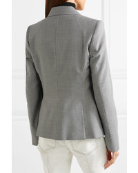 Женский серый двубортный пиджак от Stella McCartney
