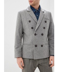 Мужской серый двубортный пиджак от Elijah & Sims