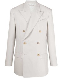Мужской серый двубортный пиджак от Givenchy