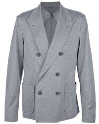 Мужской серый двубортный пиджак от Lanvin
