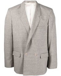 Мужской серый двубортный пиджак от Lemaire