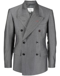 Мужской серый двубортный пиджак от Maison Margiela