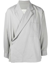 Мужской серый двубортный пиджак от Onefifteen