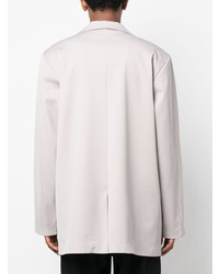 Мужской серый двубортный пиджак от ROUGH.