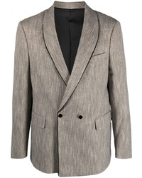 Мужской серый двубортный пиджак от PT TORINO